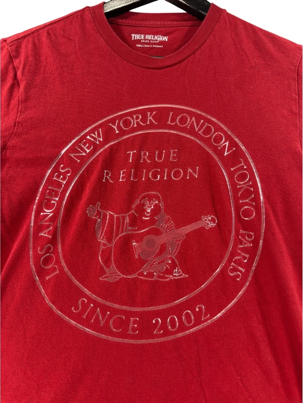 True Religion Red Buddha Logo Graphic T-Shirt Men’s XS